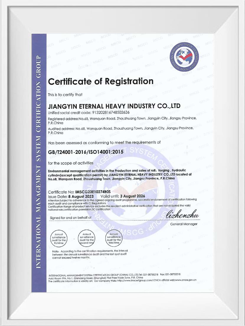 ISO Certified Forged Roll Manufacturer